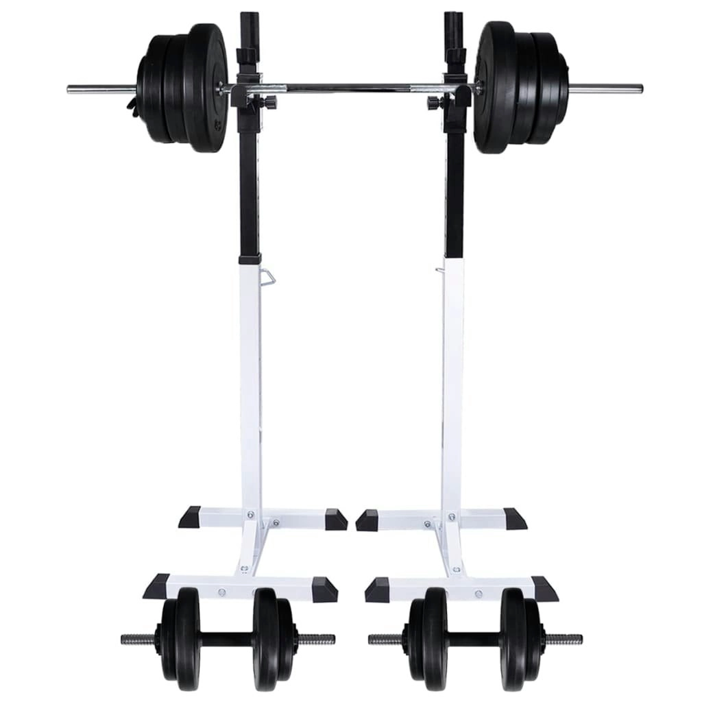 Barbell Squat Rack with Barbell and Dumbbell Set 60.5 kg 275349