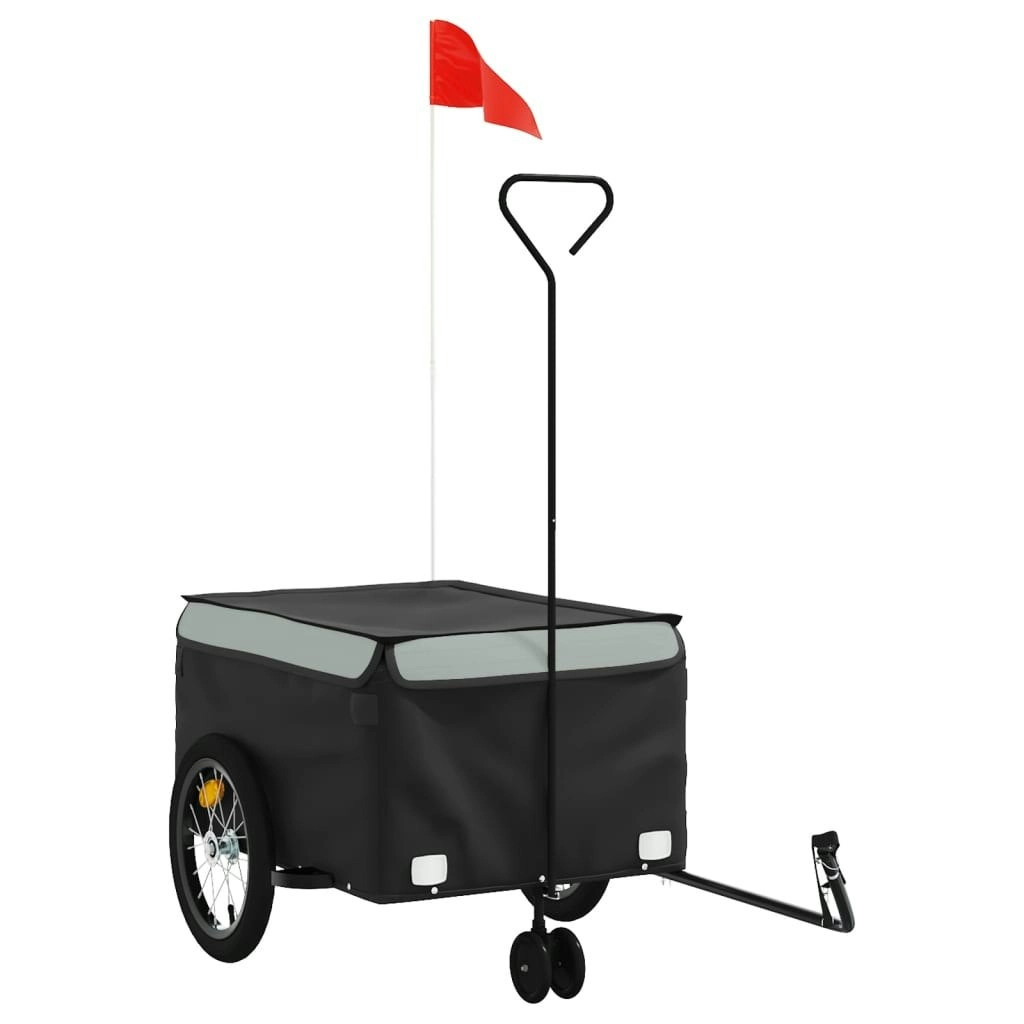 Bike Trailer Black and Grey 45 kg Iron 94105