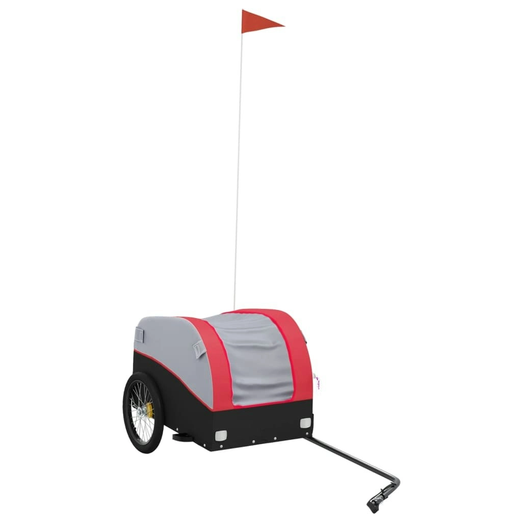 Bike Trailer Black and Red 30 kg Iron 94118