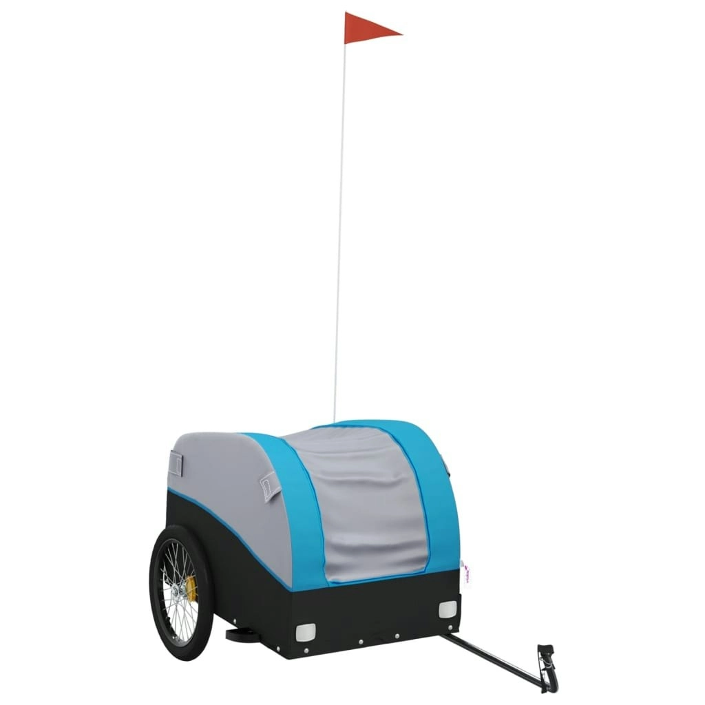 Bike Trailer Black and Blue 45 kg Iron 94128