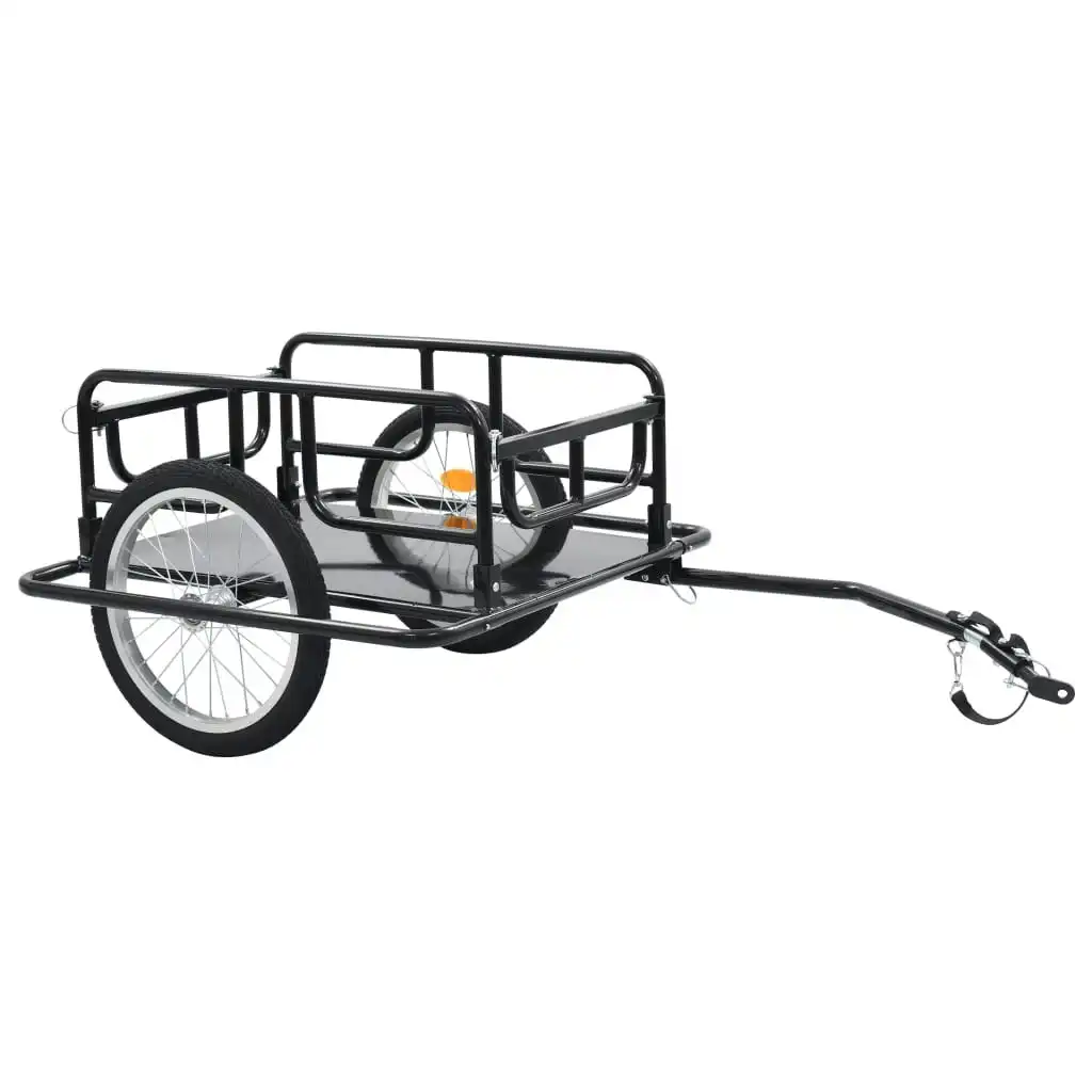 Bike Trailer 130x73x48.5 cm Steel Black 91770