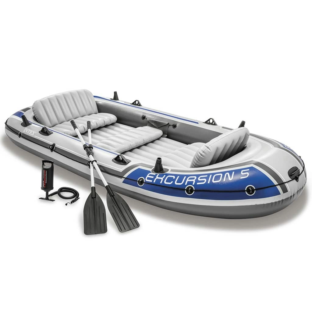 Intex Excursion 5 Set Inflatable Boat with Oars and Pump 90803