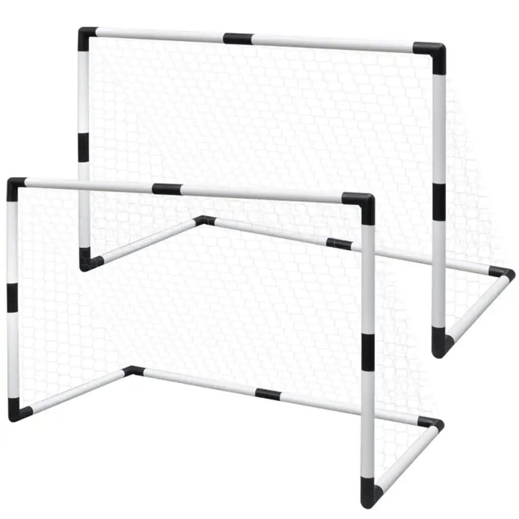 Mini Soccer Goals Post Net Set 2 pcs for Kids 91.5 x 48 x 61 cm 90571