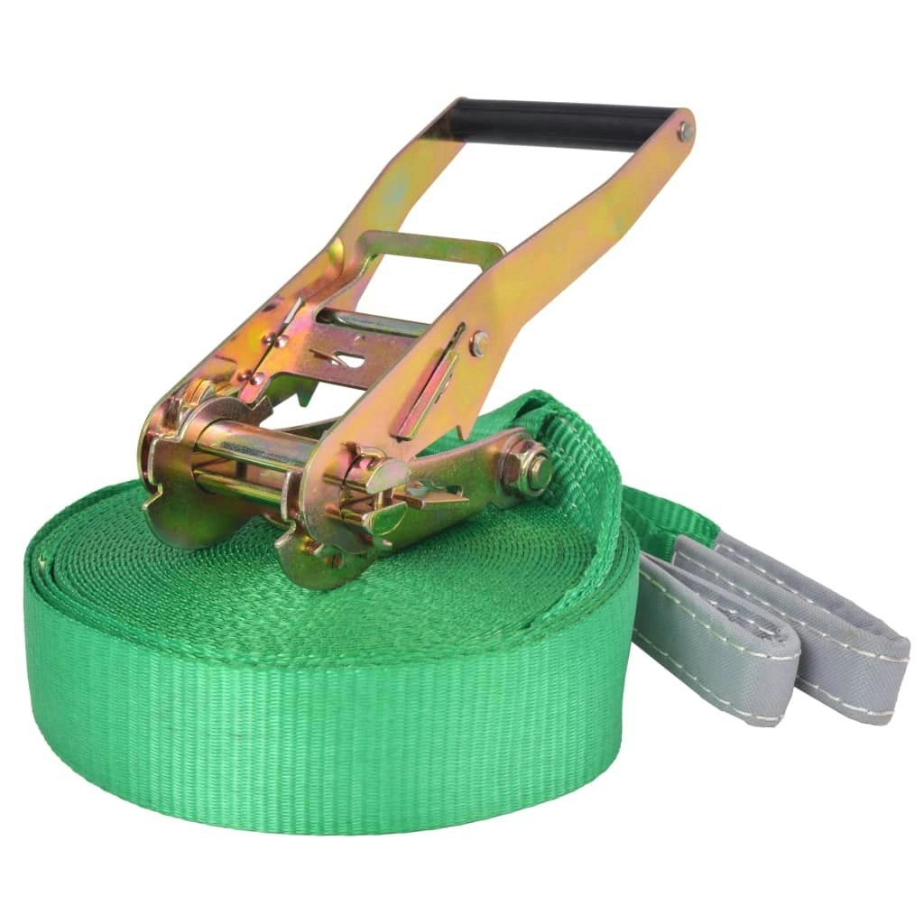 Slackline 15 m x 50 mm 150 kg Green 142666