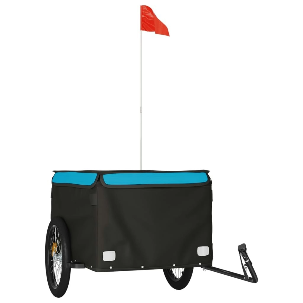 Bike Trailer Black and Blue 45 kg Iron 94093