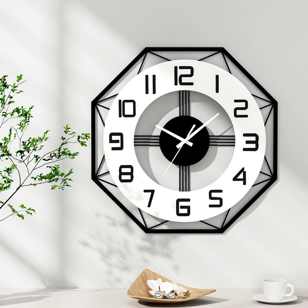 Artiss 60CM Wall Clock Octagon