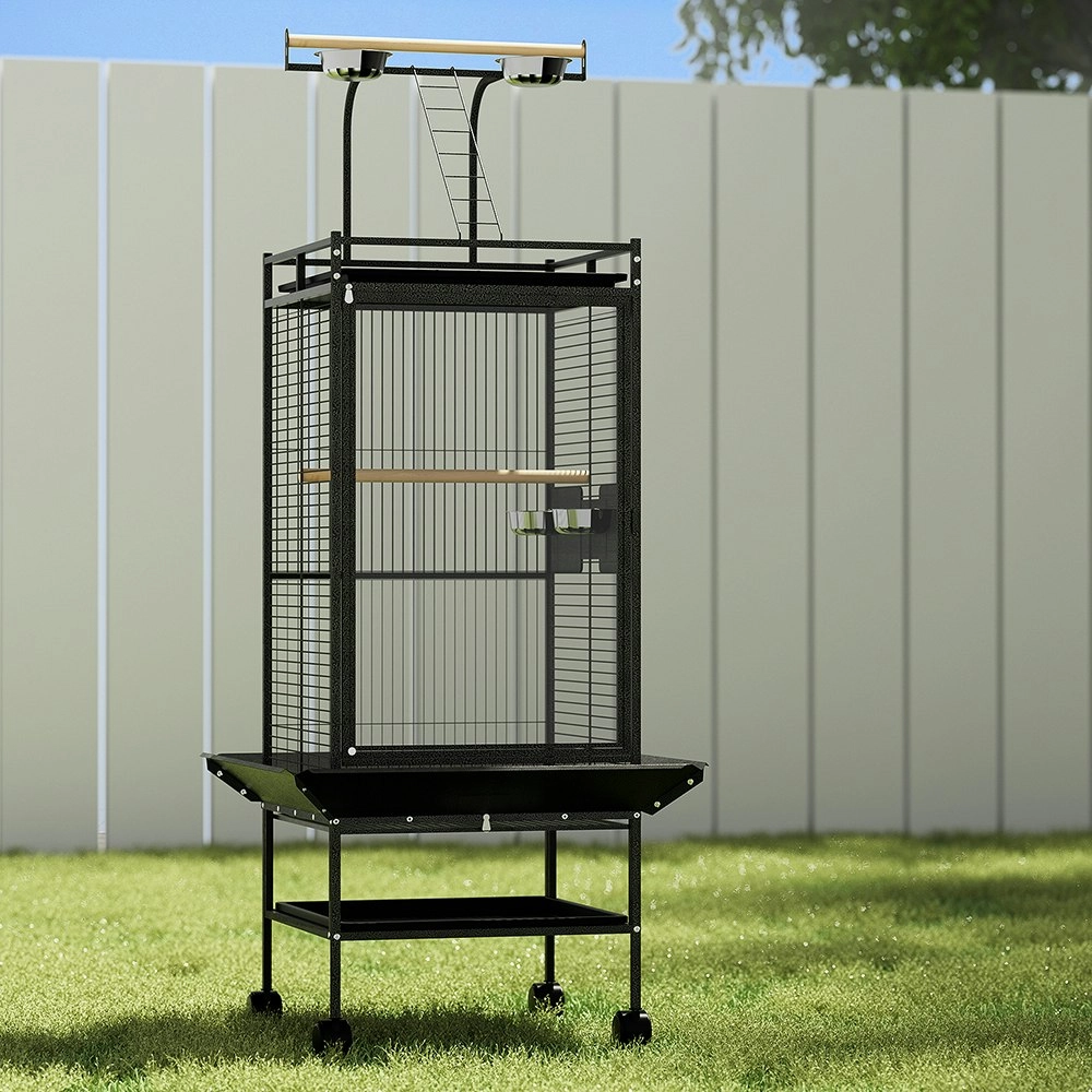 i.Pet Bird Cage Large Cages 155cm Parrot Aviary Stand-Alone Budgie Wheels Castor