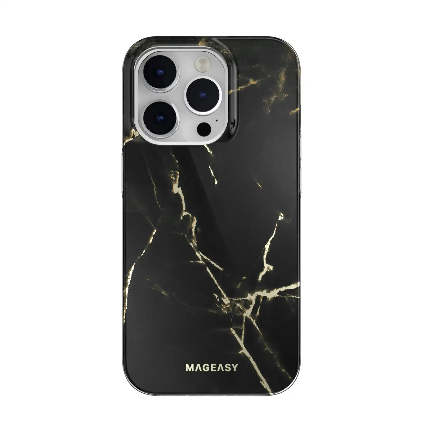 MagEasy Marble Case For Iphone 14 Pro - Pearl Black