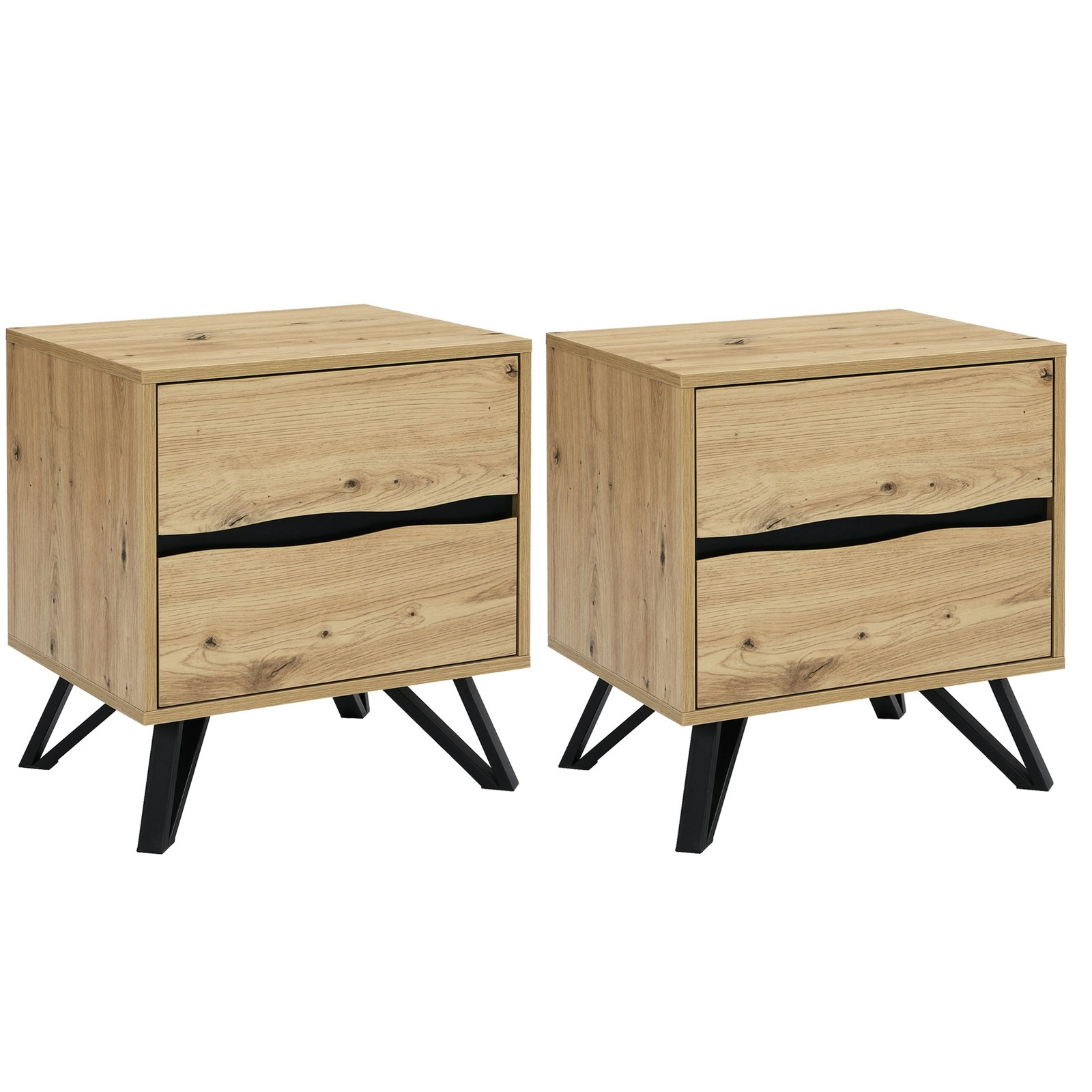 Grayson Two Drawer Bedside Table Bundle