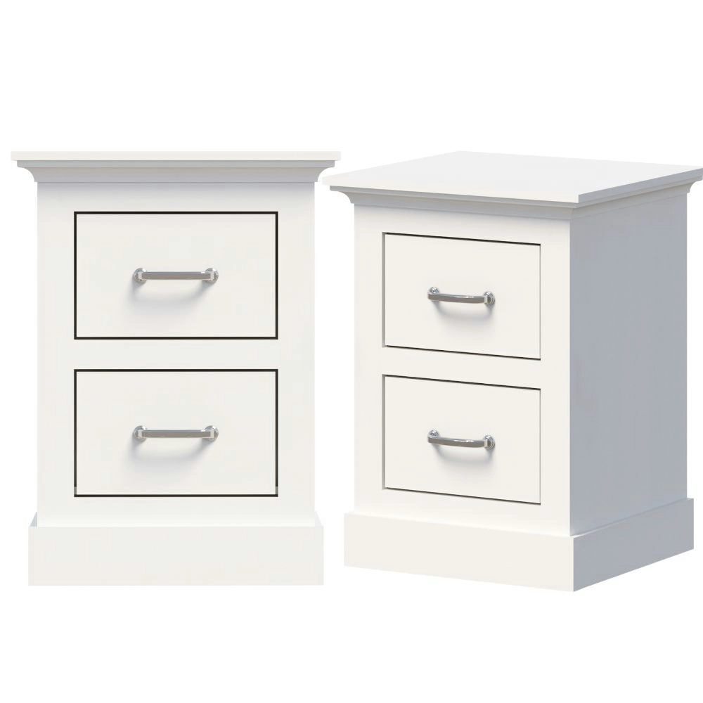 Ashford White Bedside Tables Set of 2