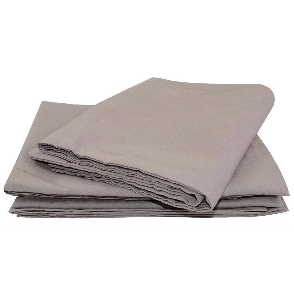 A pair of 100% Cotton 500TC Plain Pillow Cases 48x73cm Light Purple