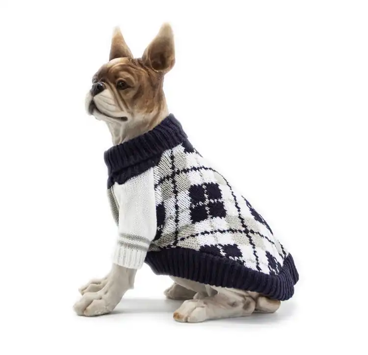 New Dog Puppy Pet Cat Winter Knitted Sweater Coat Vest Warm Outfit S M L XL A