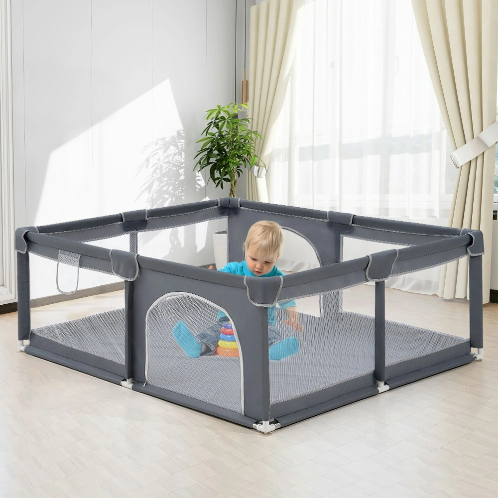 Playpals Baby Playpen Child Safety Gate Kids Playpen Child Play 2 Door 180X200cm