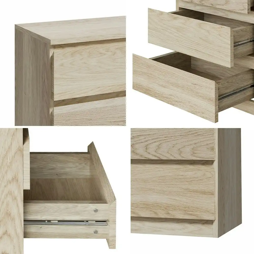 TEE 6 Chest of Drawers Lowboy Handle-Free Natural