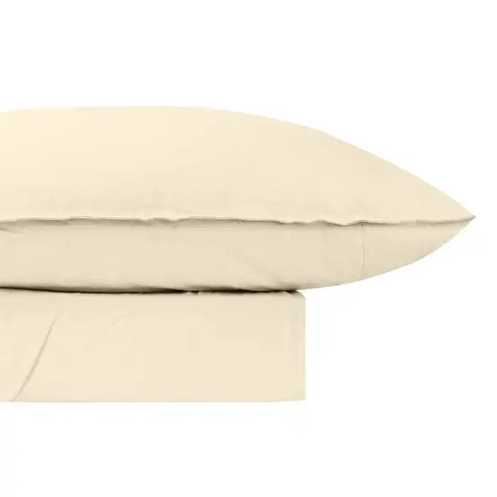 Odyysey Living Breathe 100% Cotton Sheet Sets - Natural