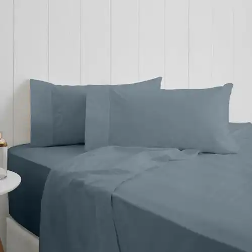 Odyysey Living Breathe 100% Cotton Sheet Sets - Mercury