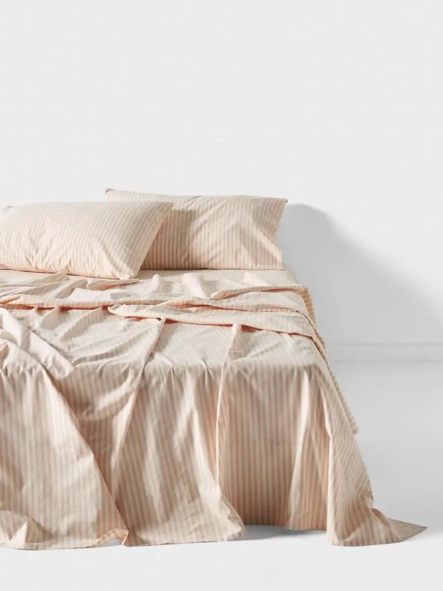 Linen House Classic Stripe Sheet Set   Rose