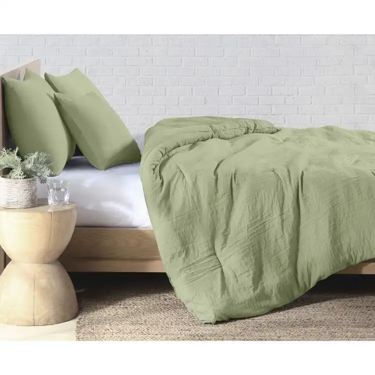 Odyssey Living Salisbury Sunwashed Comforter Set - SAGE