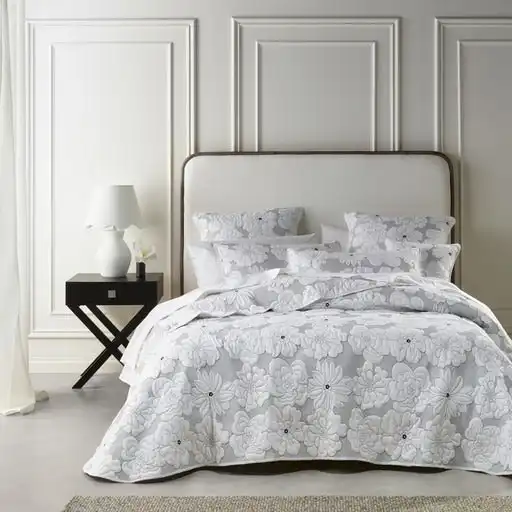 Bianca Bedding Leona White Polyester Bedspread Set