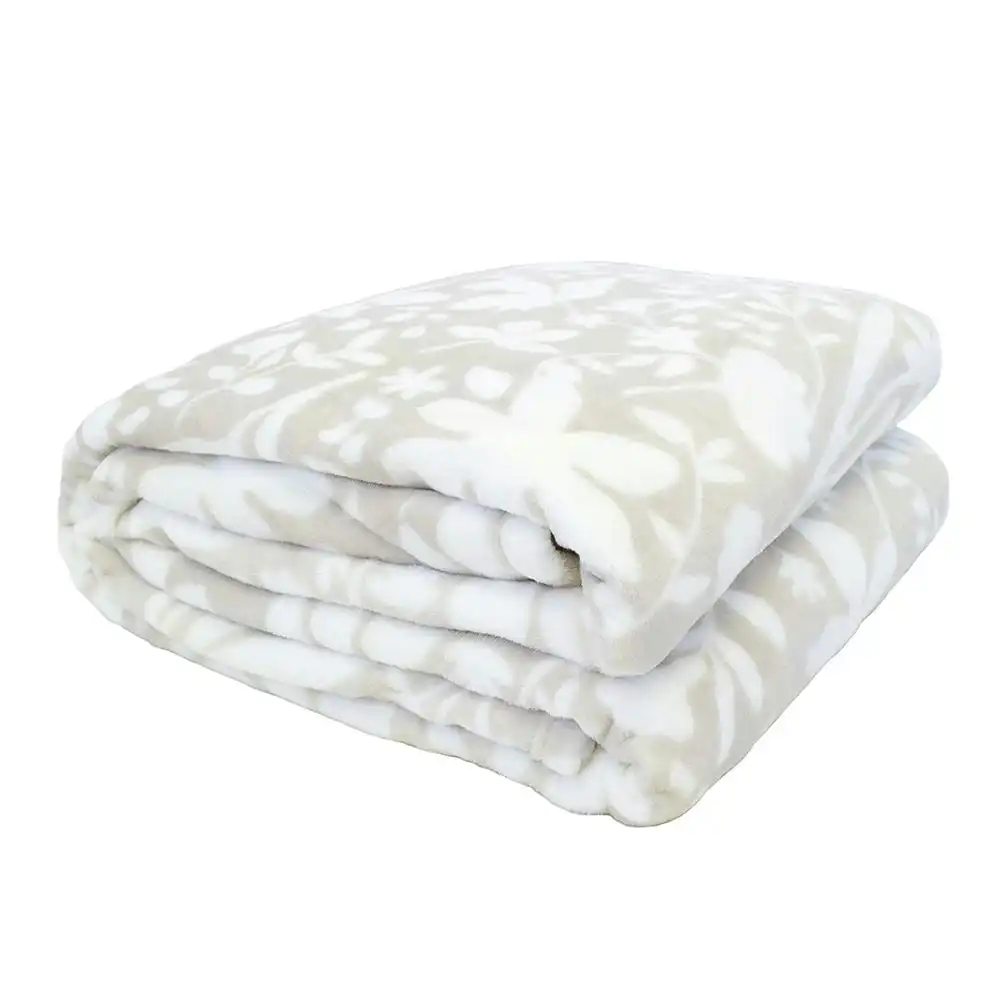 Bambury Liv Ultraplush Blanket Pebble