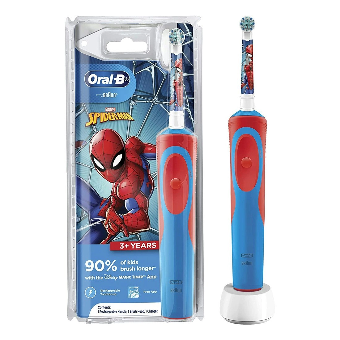 Oral-B Vitality Power Kids 3+Years Electric Toothbrush - Spiderman