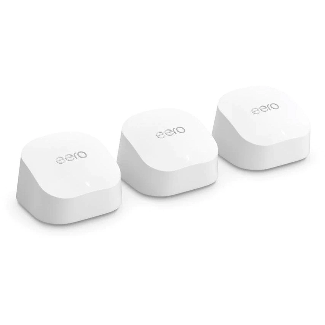 Eero 6+ Mesh Dual Band Wi-Fi 6 Smart Home Hub 3 Pack - White