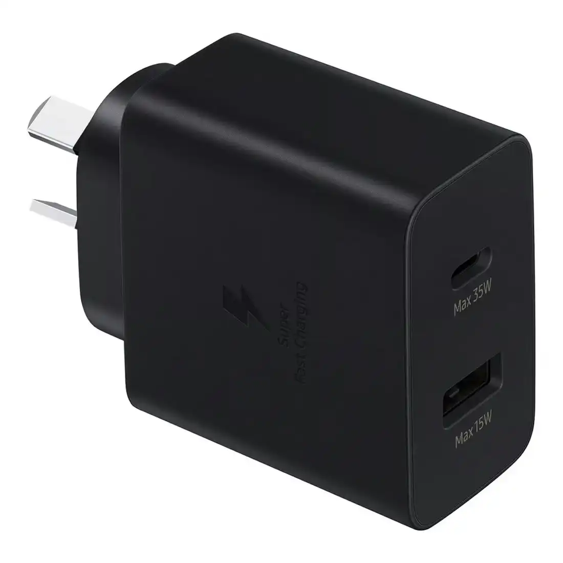 Samsung 35W Power Adapter Charger Duo DUAL port PD 3.0 (USB-C + USB-A) - Black