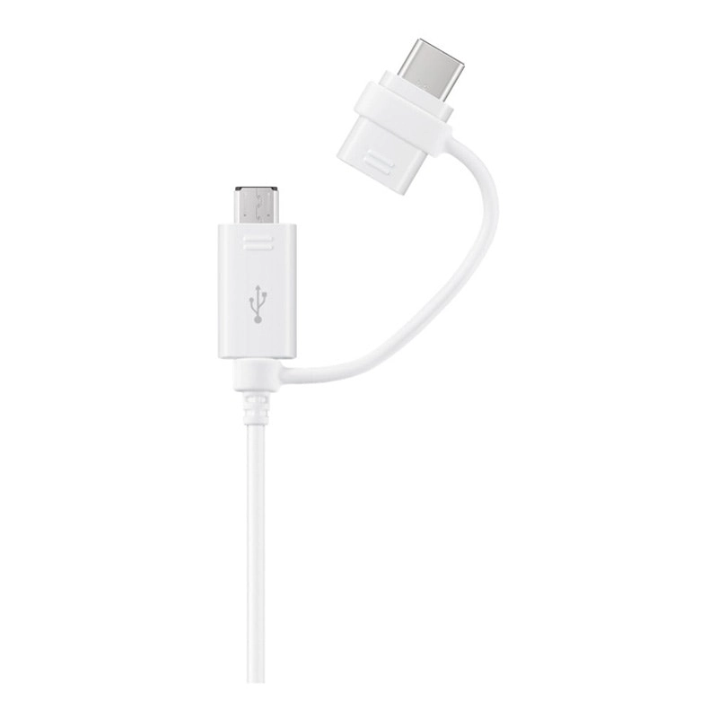 Samsung 1.5m Data Cable Combo (USB Type C & Micro USB)  EP-DG930DWEGWW - White