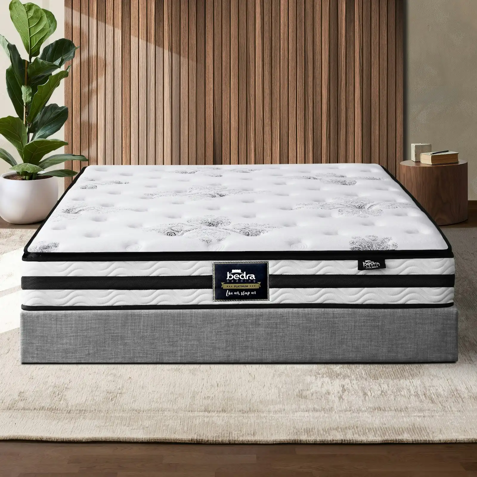 Bedra Double Mattress Breathable Luxury Bed Bonnell Spring Foam Medium 22cm