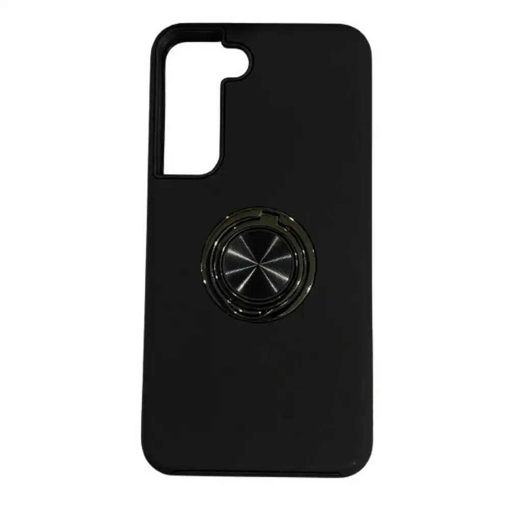 King Link Armor Ring Hard Case For Galaxy S22+ 6.6" - Black