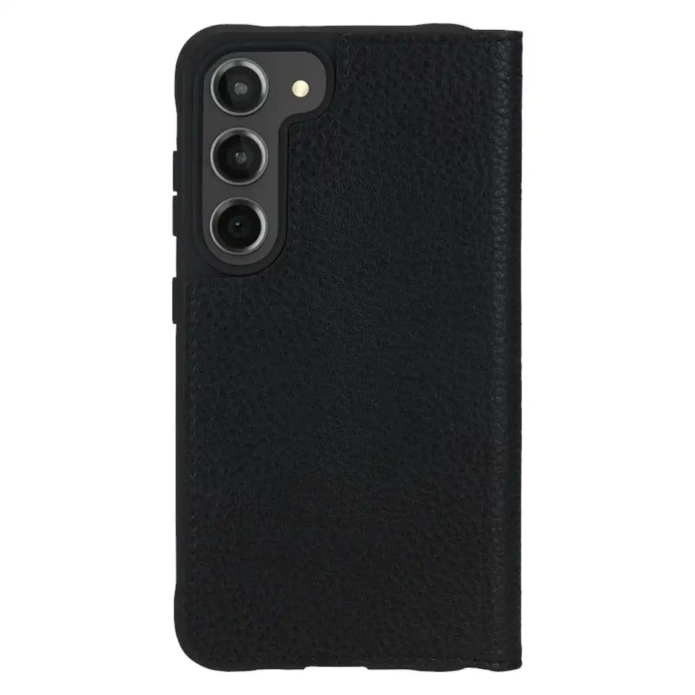 Case-Mate Wallet Folio Leather Case For Galaxy S23 - Black