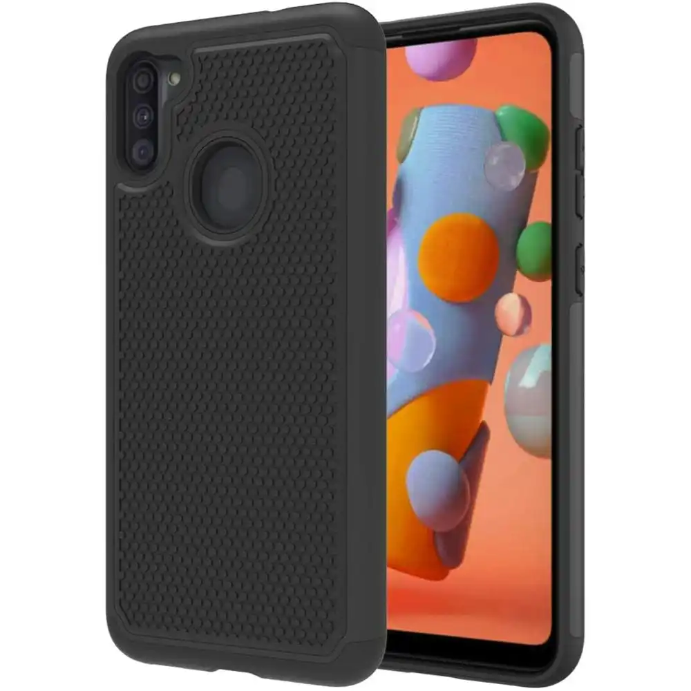 Defender Tough Case for Galaxy A11 6.4" - Black