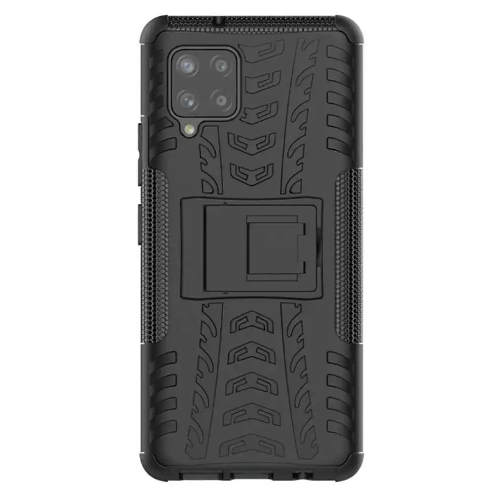 Touch Case with Stand for Galaxy A42 5G 6.6" - Black