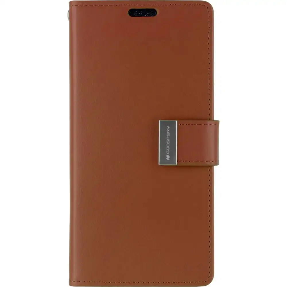 Goospery Rich Diary Book Case for Galaxy S10e 5.8" - Brown