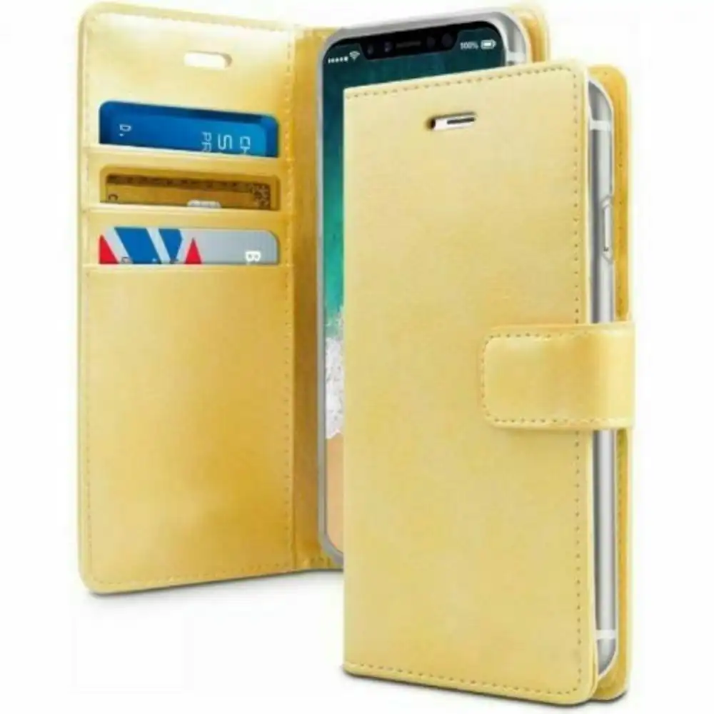 Bluemoon TPU Book Case for iPhone 13 Pro 6.1" - Gold