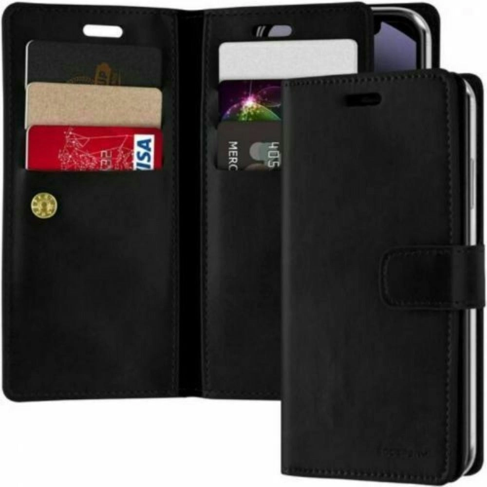 Goospery Rich Diary Book Case for iPhone 13 Mini 5.4" - Black