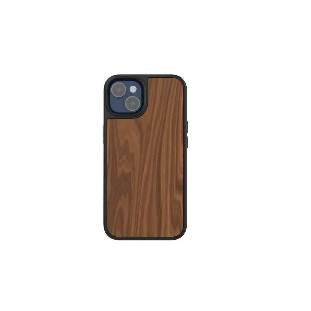 3sixT Impact Zero Black Case for iPhone 13 6.1" - Walnut