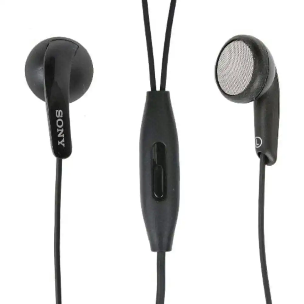 Original Sony - Headset Stereo (3.5mm) w/ Mic - Black - in Non-Retail Packaging