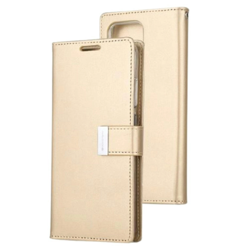 Goospery Rich Diary Book Case For iPhone 12 Mini 5.4" - Rose