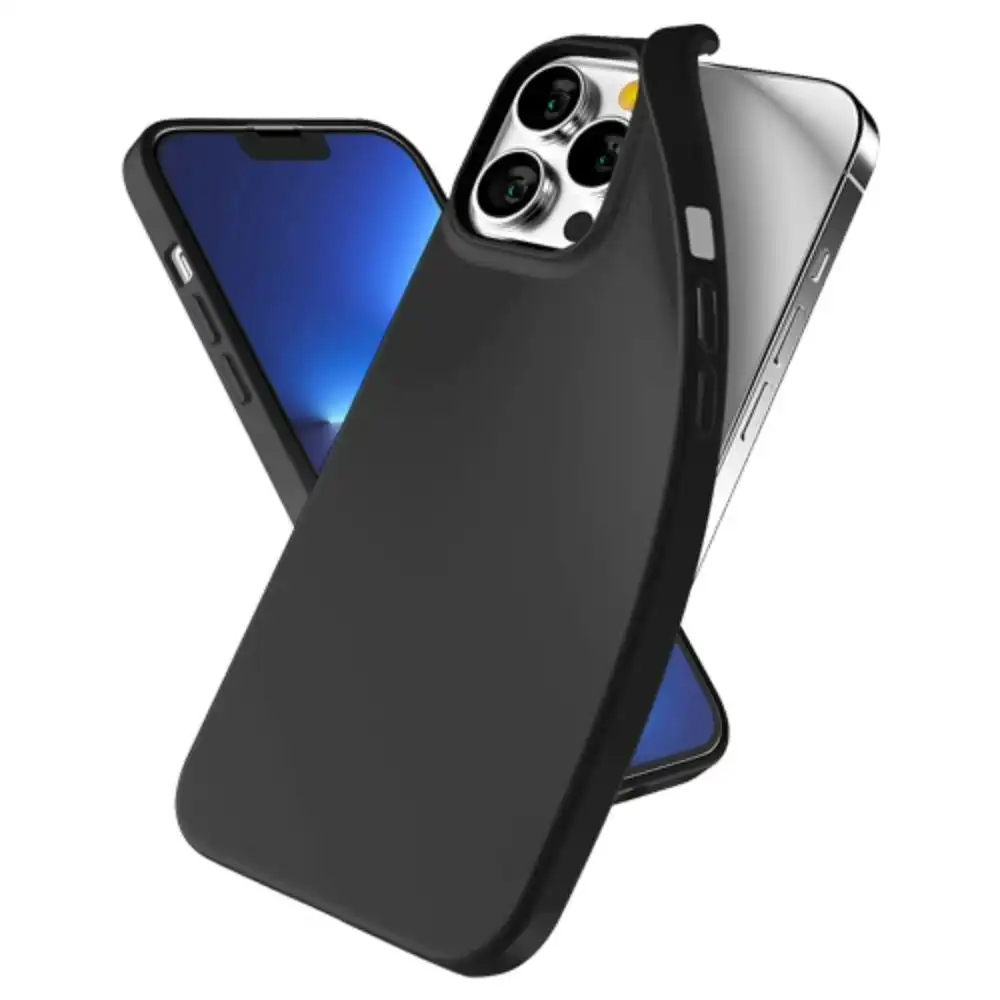 Soft Feel TPU Case For iPhone 13 Pro Max 6.7"- Black