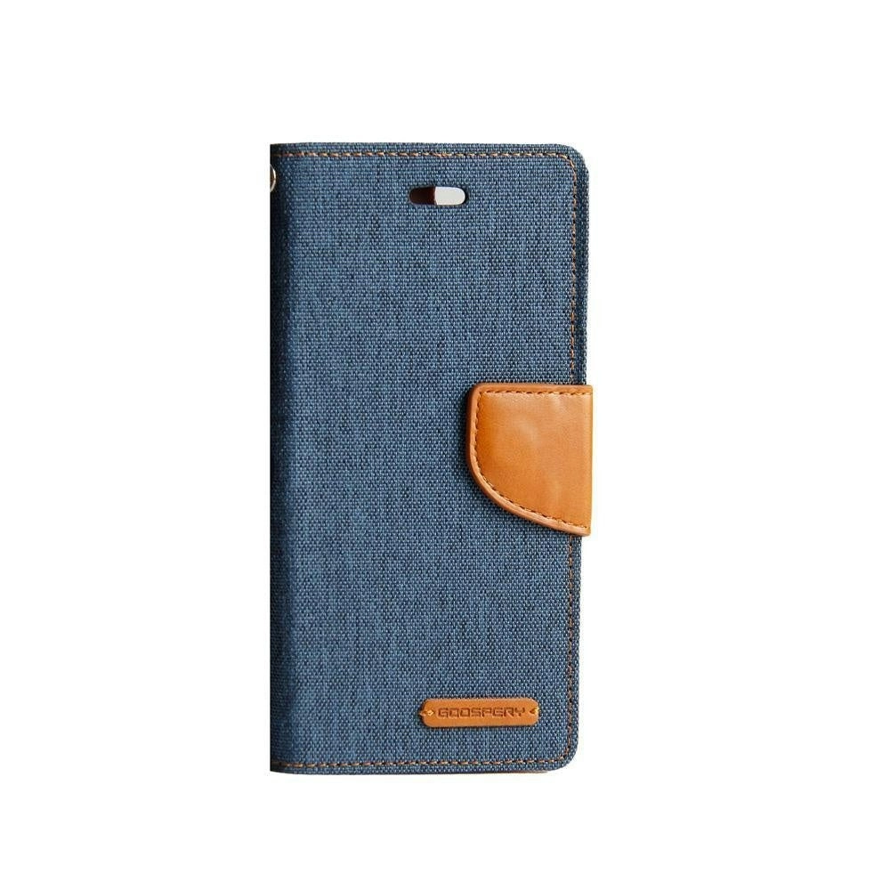 Goospery Canvas Book Case for iPhone 13 Pro 6.1" - Navy