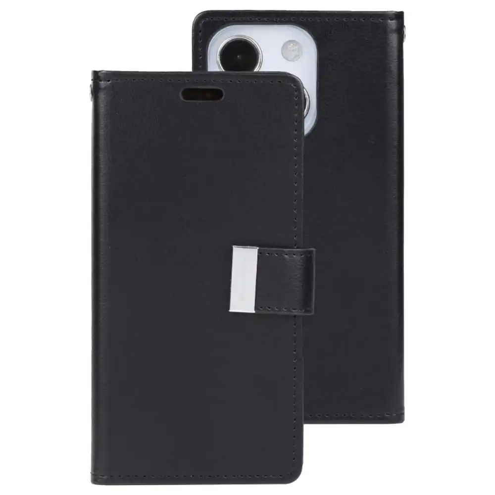 Goospery Rich Diary Book Case iPhone 14 6.1" - Black