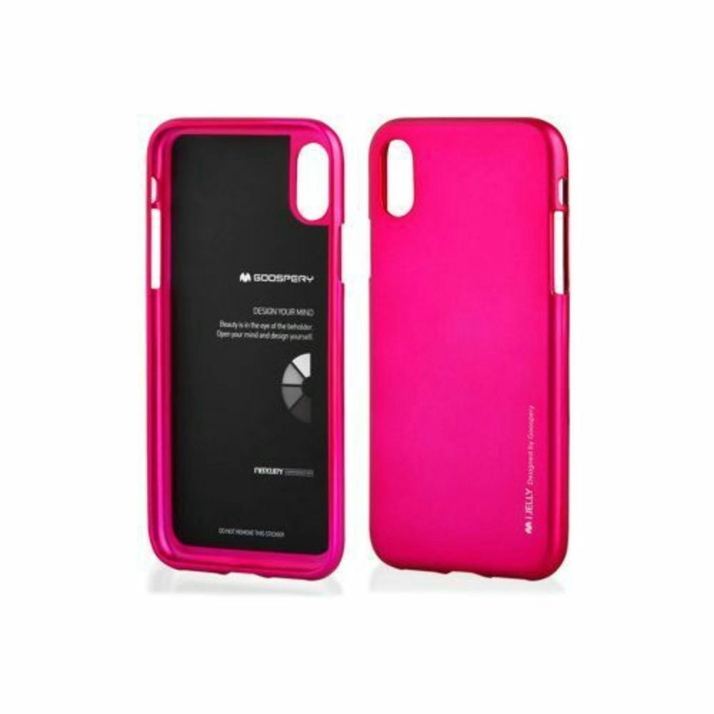 Goospery Metallic TPU Case For iPhone Xs Max 6.5" - Hot Pink