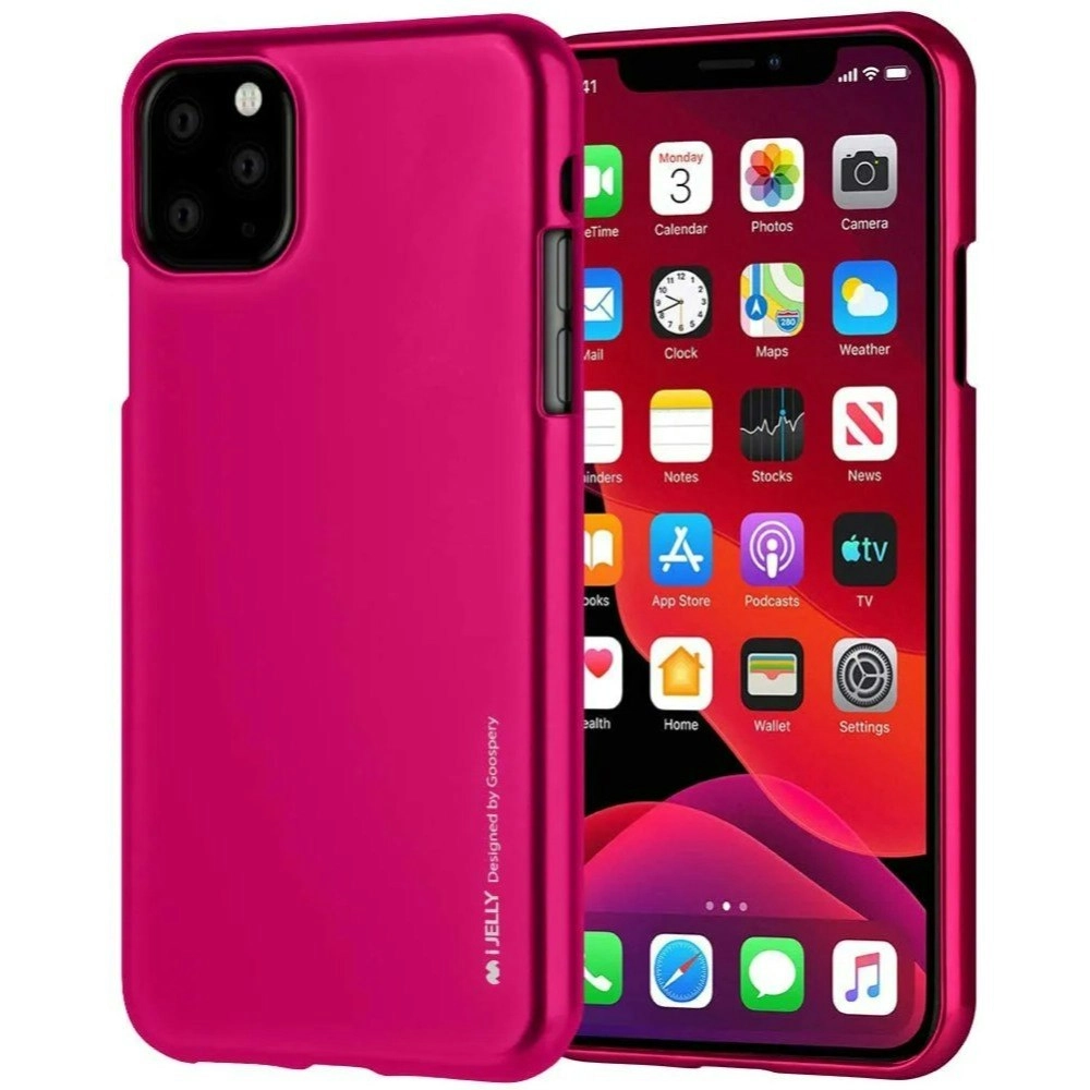 Goospery Metallic TPU Case For iPhone 11 Pro 5.8" - Hot Pink