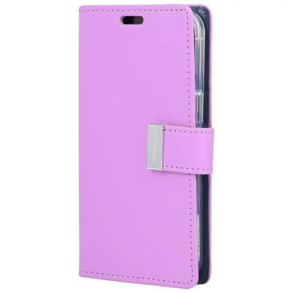 Goospery Rich Diary With Card Slot Book Case For iPhone 11 6.1" - Purple