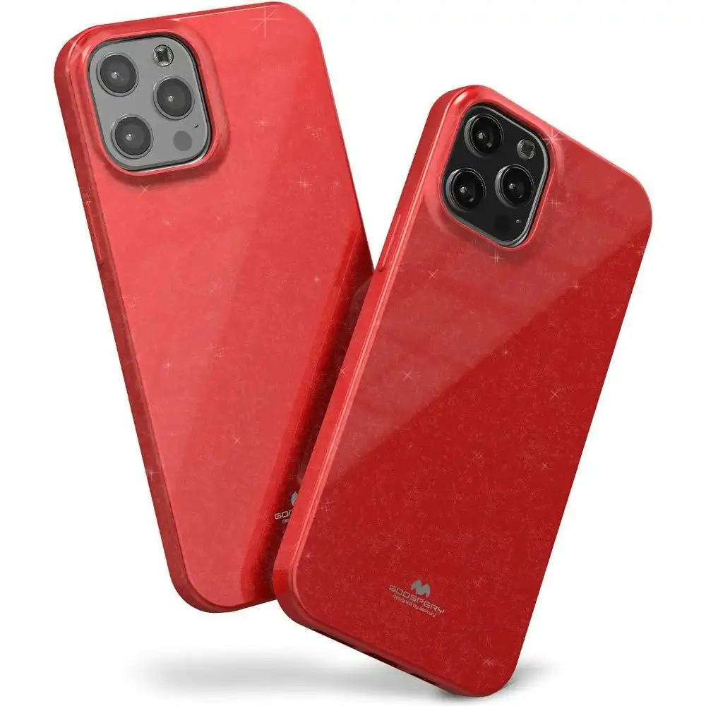 Mercury Pearl Jelly Case For iPhone 12/12 Pro 6.1" - Red