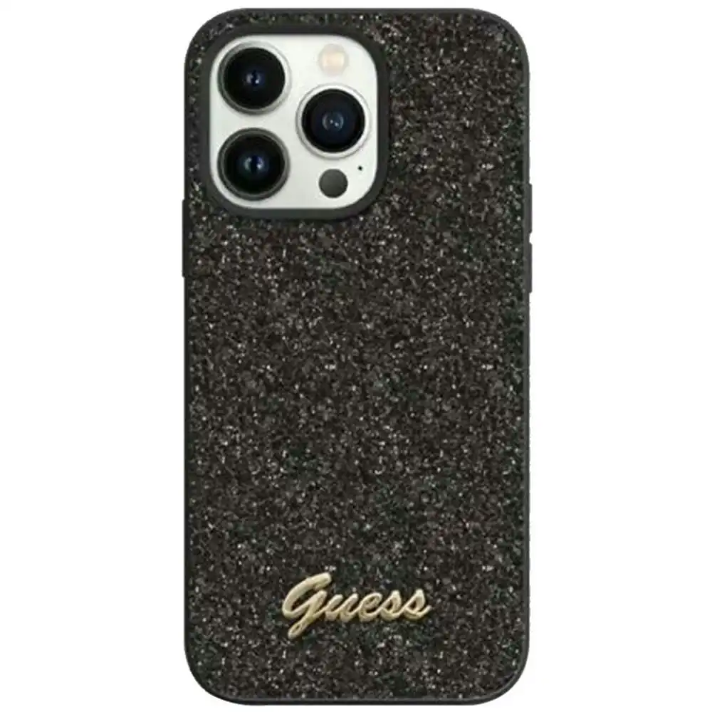 Guess Glitter Flakes Case - iPhone 14 Pro 6.1" - Black