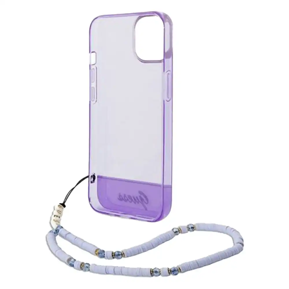 Guess Double Layer Case with Strap for iPhone 14 Pro 6.1" - Purple