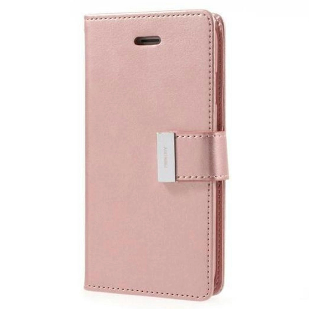 Goospery Rich Diary Book Case For iPhone 7 / 8 - Rose Gold