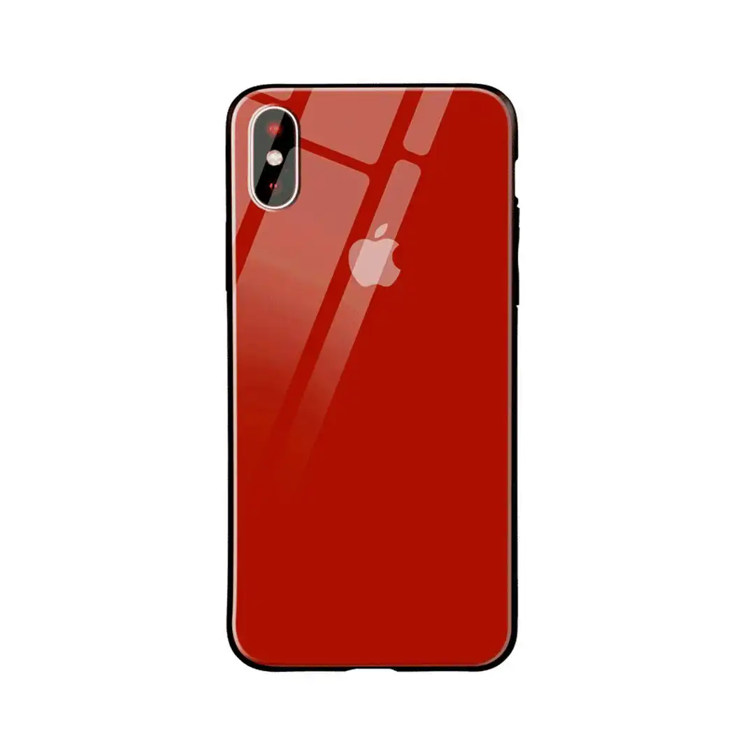 Kuvete Protective Case for iPhone X 5.8" - Clear / Red